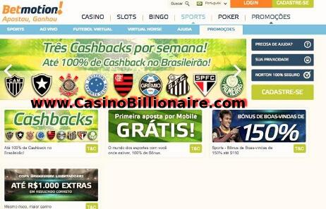 Betmotion - casino, bingo, esportes e jogos de apostas